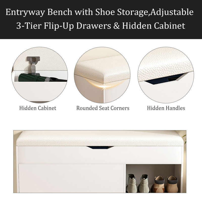 Entryway Bench With Shoe Storage