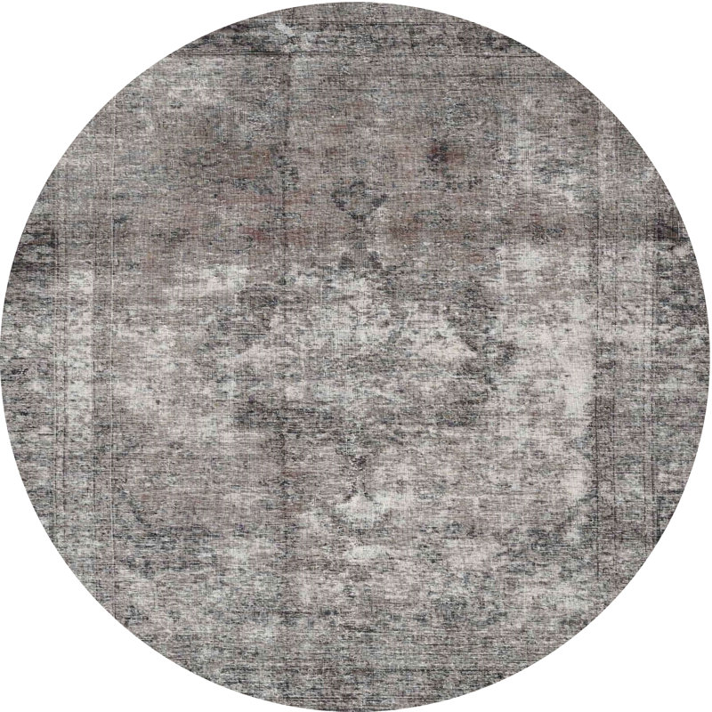 Aizlyn Oriental Indoor Rug, Round 7'