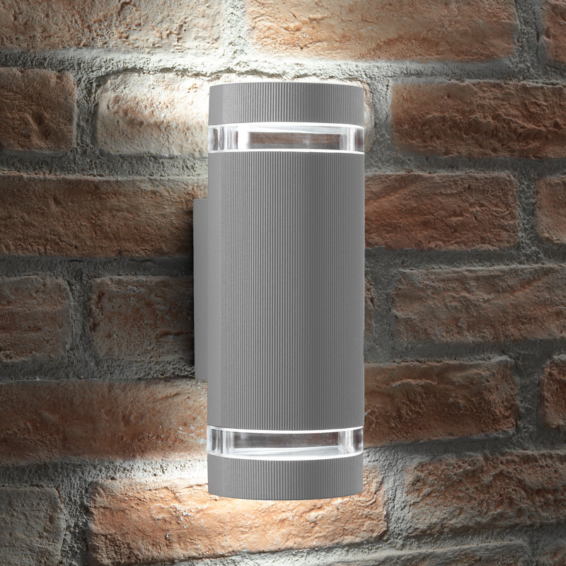 Fulmer 2 - Bulb 26.5Cm H Hardwired Outdoor Flush Mount, Silver