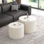 Table basse Beige Minimalist Drum Circle
