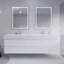 Ensemble de meuble-lavabo mural double 84 po Babajide-1524426851