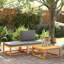 Rameesah Square Solid Wood Outdoor Patio Table - 65 cm W 65 cm D