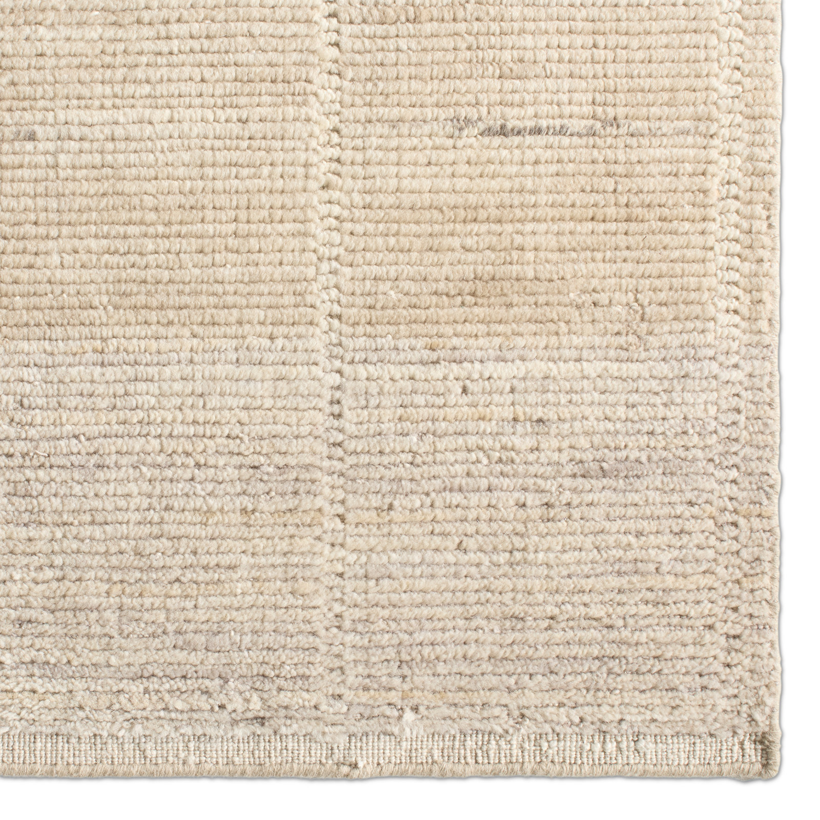 Nona Tan Hand-Woven Striped Rug, Rectangle 9' x 12'