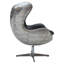 Fauteuil en cuir noir Dena-953394472
