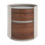 TABLE RONDE DOUBLE À RANGEMENT EN MDF