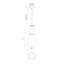 Luminaire suspendu en pot 1 lumière Moxie-754456073
