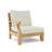 Teak Patio Sectional with Cushions