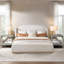 Table de chevet moderne 2 tiroirs Glam