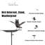 Steel Birds Garden Stake - Hand Finished Weather Resistant Recycled Steel Outdoor Decorative Bird Feeder Stand