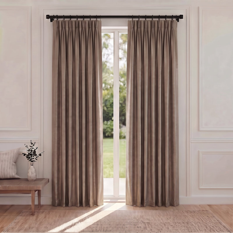 Thorndike Silk Blackout Single Curtain Panel, 50" W x 96" L