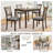 Elegant 5-Piece Wooden Dining Table Set With 4 Chairs