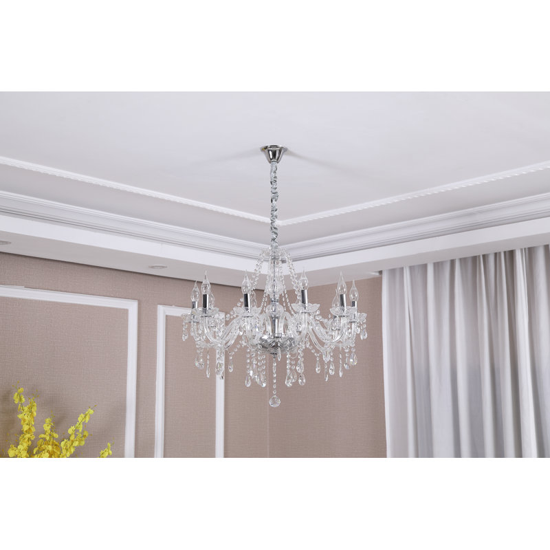 Andover Crystal Chandelier, 10 Lights