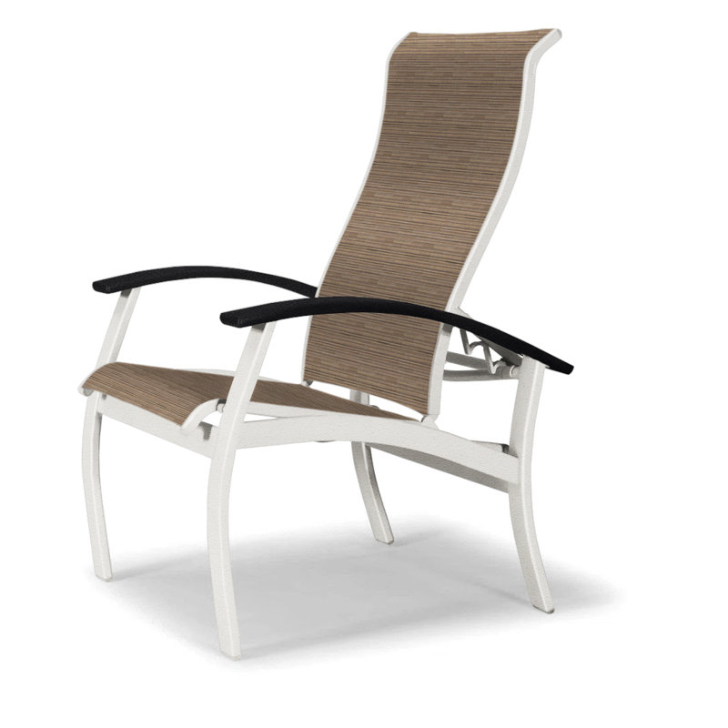 Chaise de patio Askar, Performance de l'écorce, Noir, Neige texturée