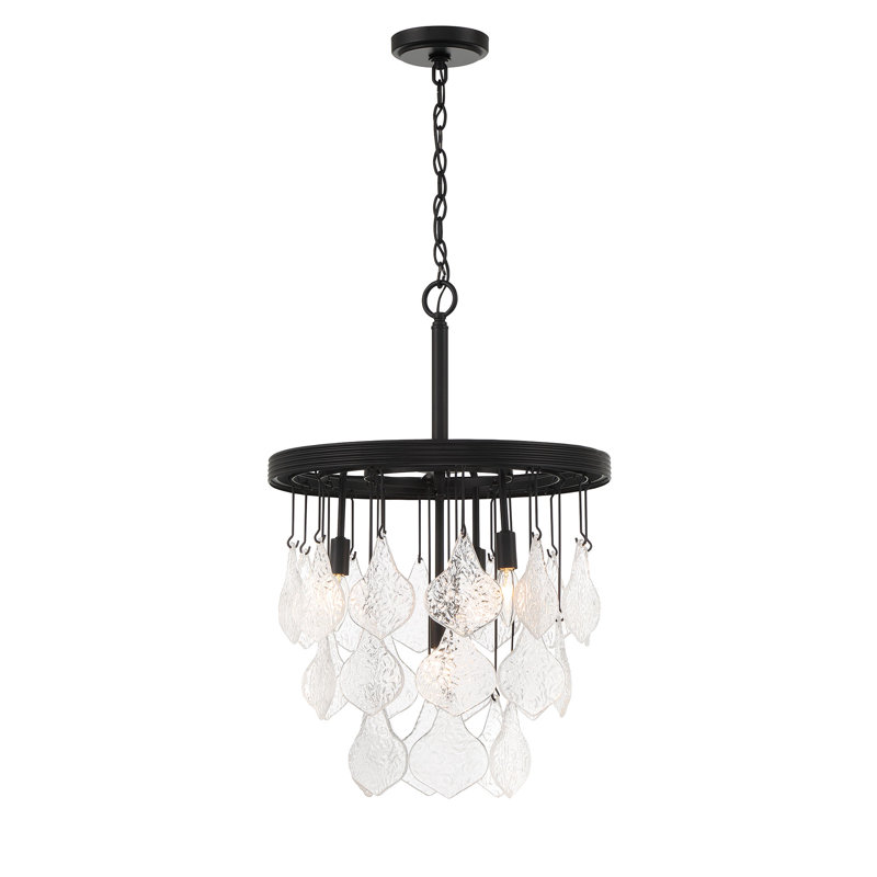 Luminaire suspendu grappe à 4 lumières, Dos plat