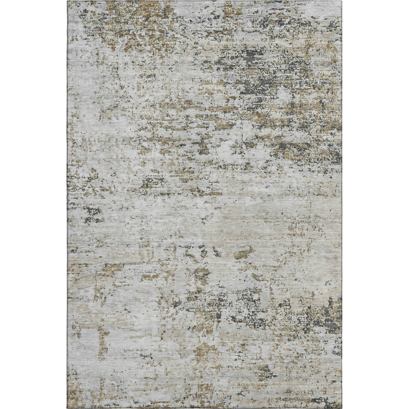 Premium Machine Washable Lubbers AMF1723 Modern Rug, Rectangle 10' x 14'