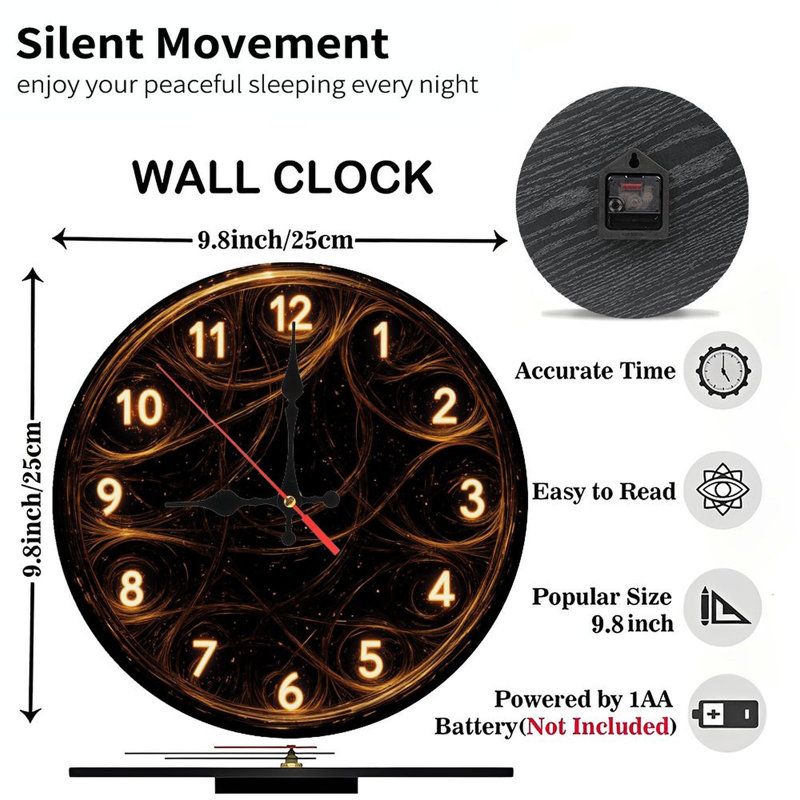 Glowing Wall Clock