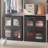 Stackable Collapsible Plastic Storage Bins with Lids,304 QT Closet Organizers with Doors, 25''L x 15.5''W x 56''H-102710053