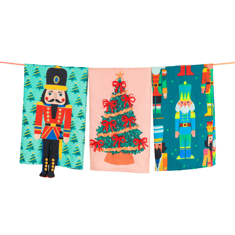 The Nutcracker Suite Artisan Kitchen Tea Towel Set of 3