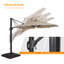 Parasol lumineux en porte-à-faux 132 po Darcie-May-437990482
