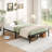 Heavy Duty Anti-Slip Metal Bed Frame with Side Baffles – Prevents Mattress from Sliding, No Box Spring Needed, Quiet & Sturdy Mattress Foundation-412087818