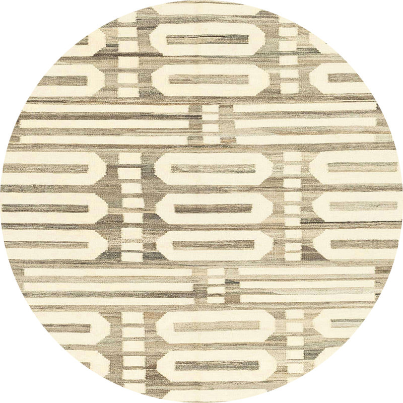 Tapis abstrait moderne 1932, Rond 5 pi