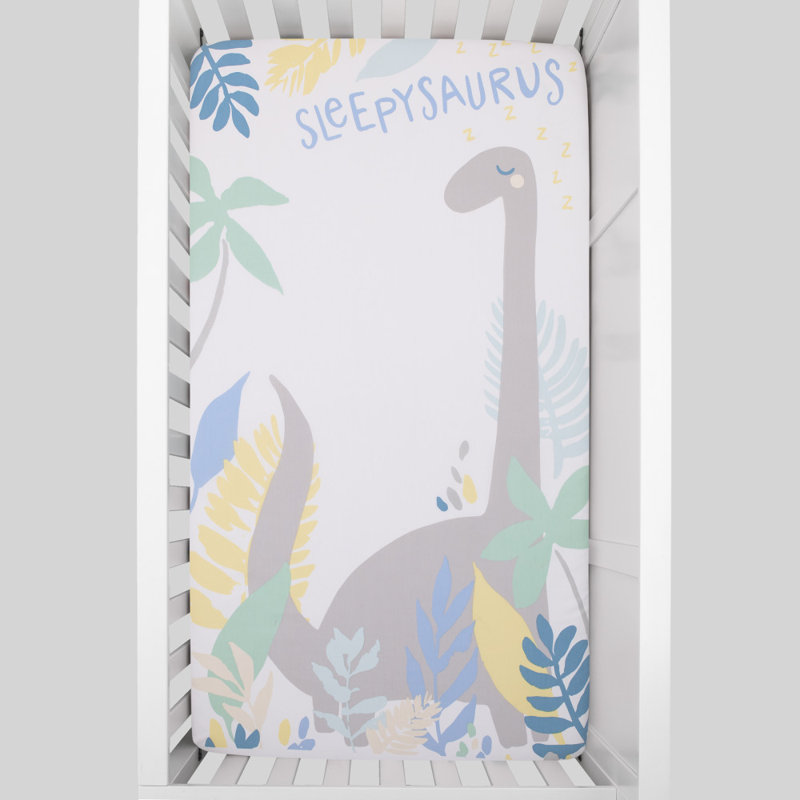 Drap-housse pour lit de bébé NoJo Sleepysaurus