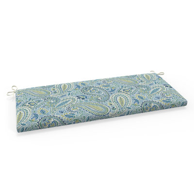 Coussin de balançoire avec attaches pour canapé intérieur / extérieur Bungalow Rose Paisley