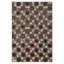 Antique American Hooked Rug American Geometric Multicolor 1920s