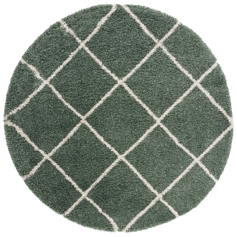 Striped Area Rug, Round 213cm