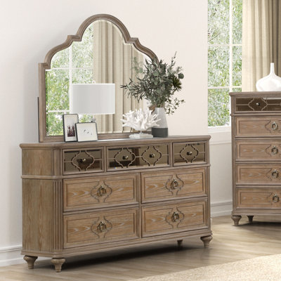 Commode 7 tiroirs avec miroir Baring