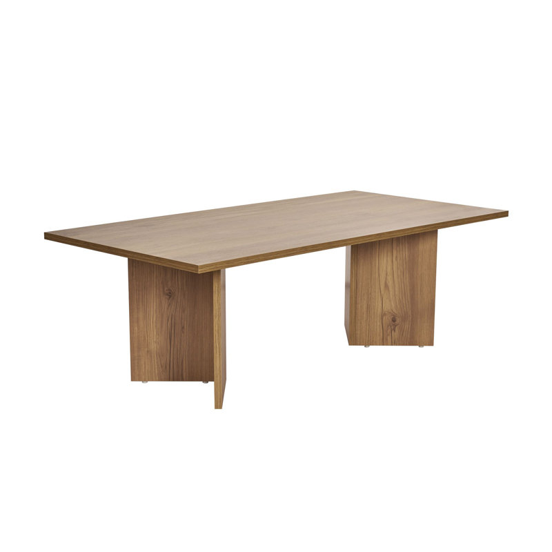 Table basse moderne, couleur chêne, 46,9 x 15,7 x 23,6 pouces | 100% panneau de particules enduit de mélamine, épaisseur: 0,7 pouce | Conception élégante pour le salon et le salon, durable et facile à nettoyer, parfaite pour les espaces contemporains
