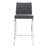 Upholstered Counter Stool with Metal Frame