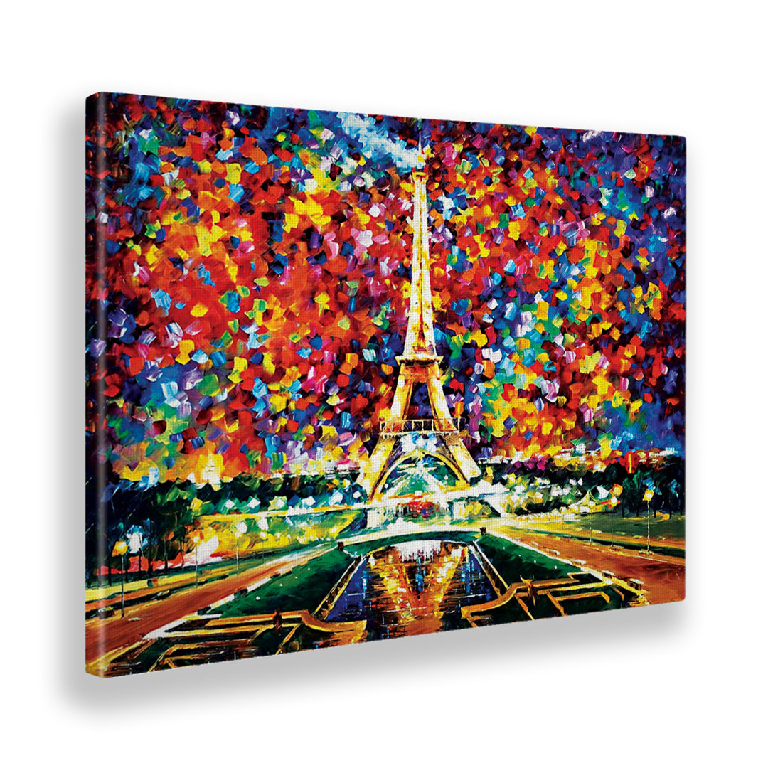 Leinwandbild Eiffel Tower von Leonid Afremov