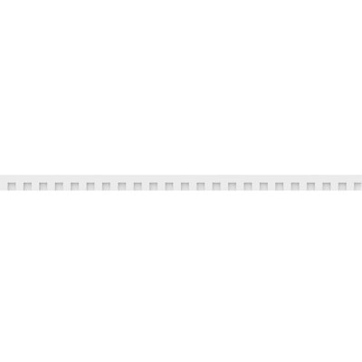 4"H x 1"P x 92"L Matthews Architectural Grade PVC Dentil Trim w/Backplate