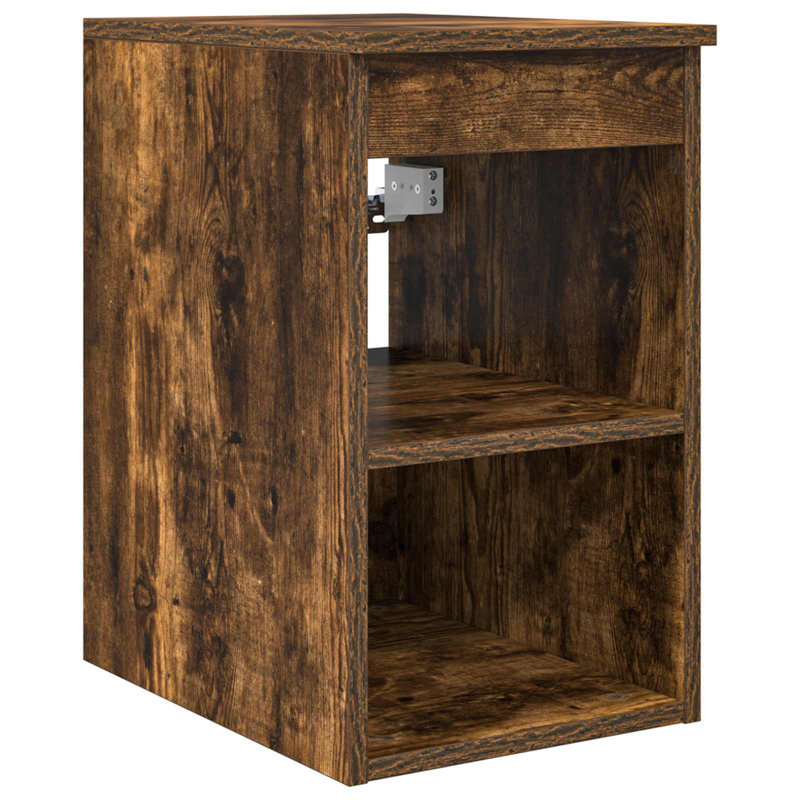 Bathroom Cabinet, 50cm H x 30cm W x 41cm D, Smoked Oak