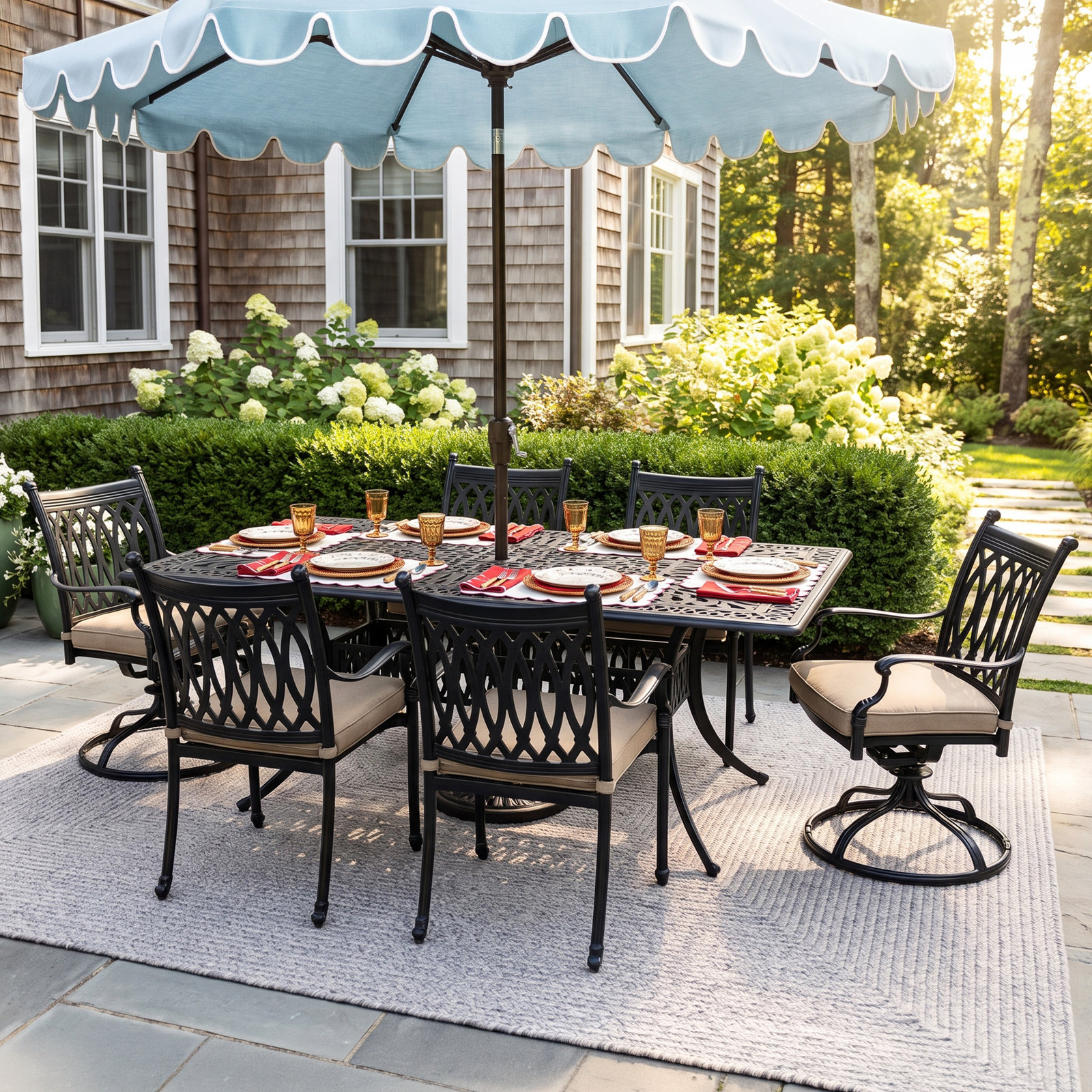 Brockport 84" Patio Dining Set
