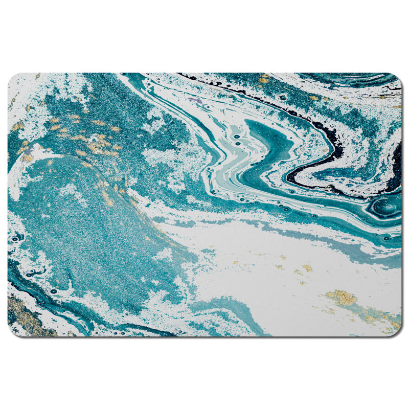 Rutha Polyester, Wood Abstract Rectangle Placemat