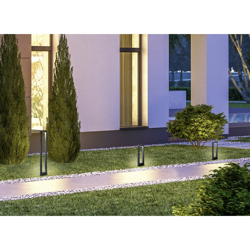 Shenice 100cm Bollard, Charcoal