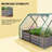 2-In-1 Raised Planter Greenhouse,Raised Garden Bed,Planter Raised Bed-1908673031