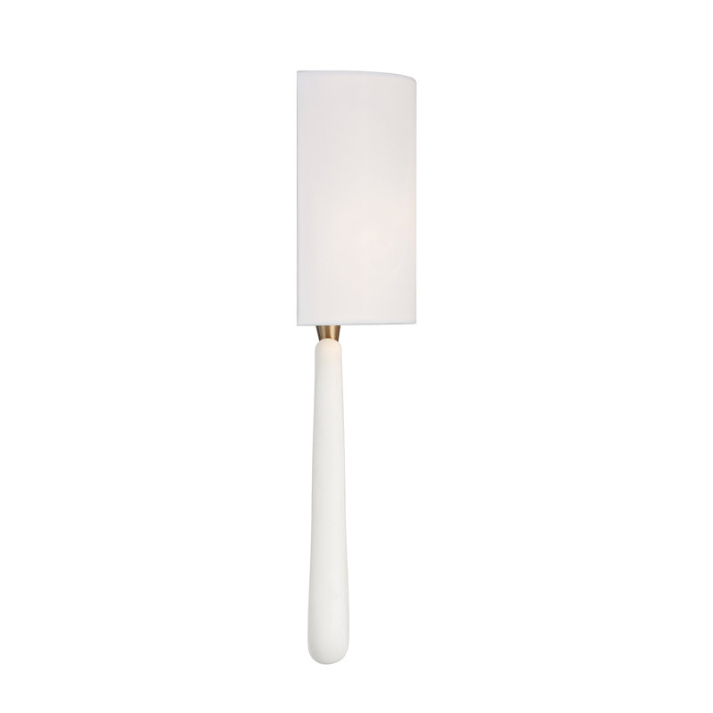 Carreno 2 Light Aged Sconce, White