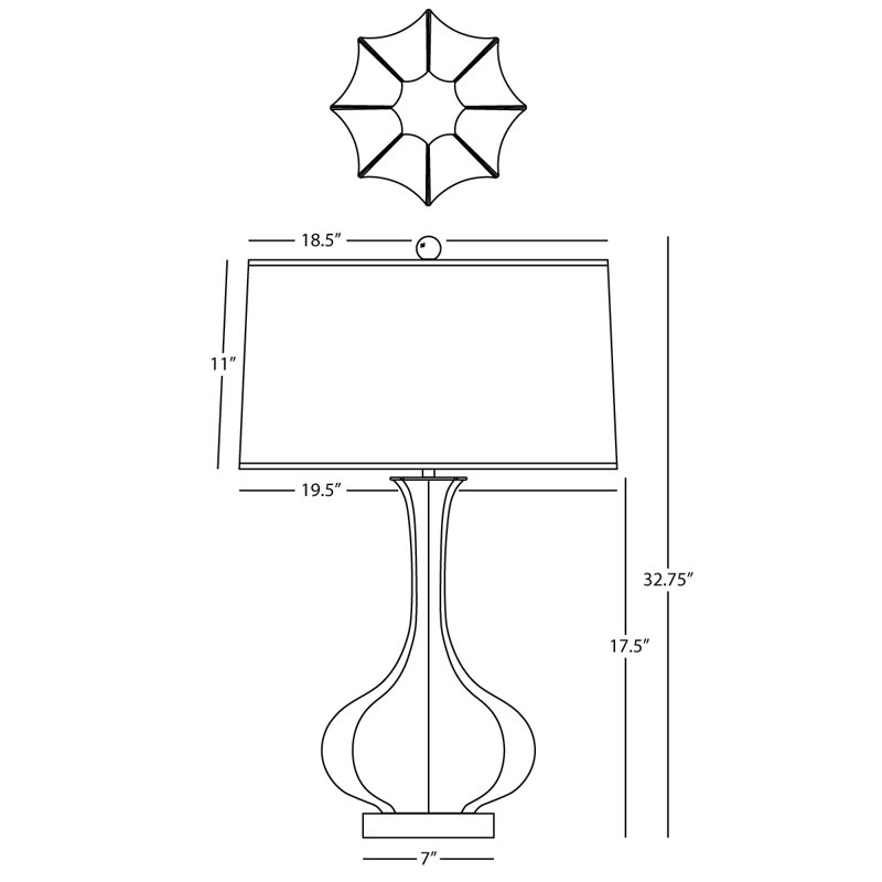 Pike Table Lamp, Lily