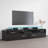 Casares 76.3" Modern TV Stand with LED Lighting, High Gloss Finish, Media Storage-1131669558