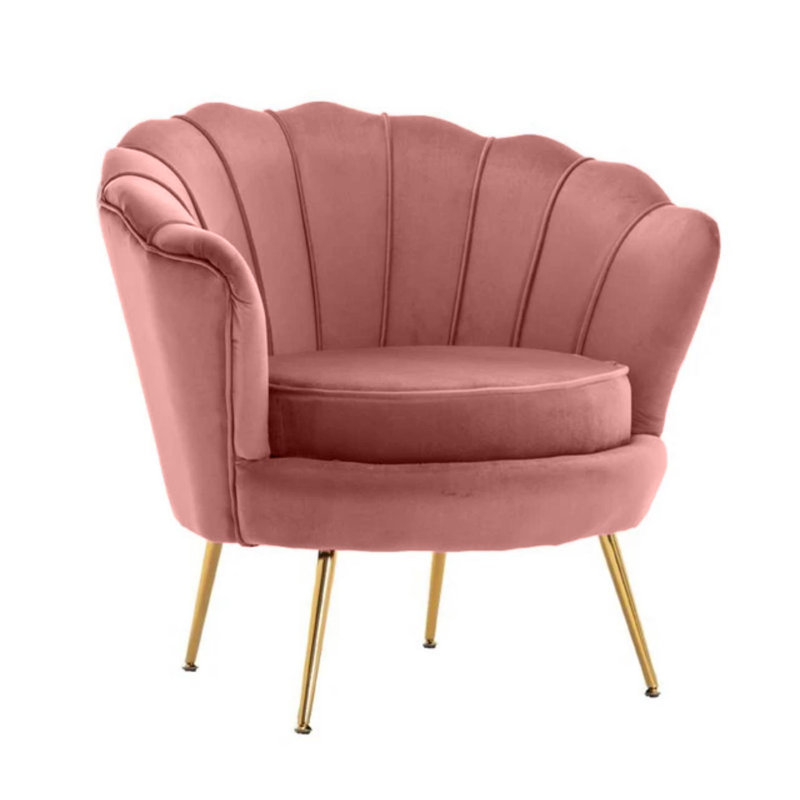 Kathryn Tufted Chair, Cream Velvet, Yes