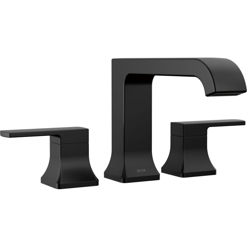 Garniture de baignoire romaine, Noir mat