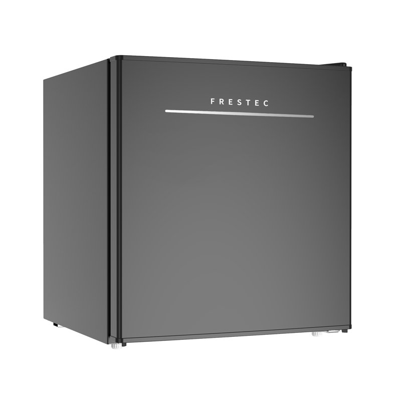 Compact Black 1.7 Cu.Ft Mini Refrigerator with Glass Shelf
