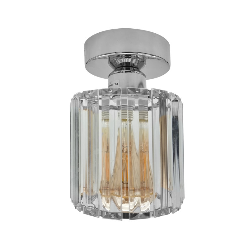 Laronda Crystal Semi Flush Mount, No