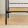 Square End Table with Rattan Storage Shelf