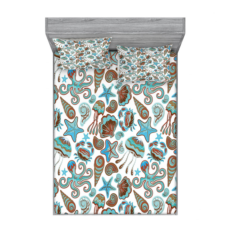 Microfiber Sheet Set, Full/Double Sheet Set with Fitted Sheet