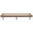 Twin Size Classic Wooden Floating Bed Frame,Low Profile Platform Bed With Sturdy Slats Support,No Headboard,No Box Spring Needed,Easy Assembly  (Walnut, Twin)-1424359555-1424359554
