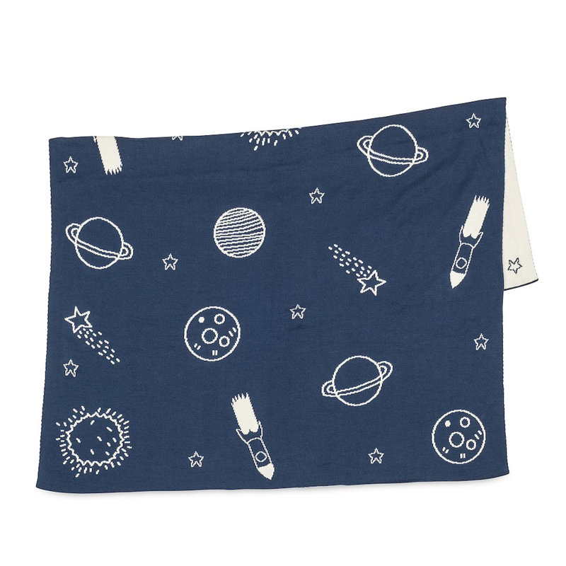 Jeté 100% coton Lilo Rockets & Planets